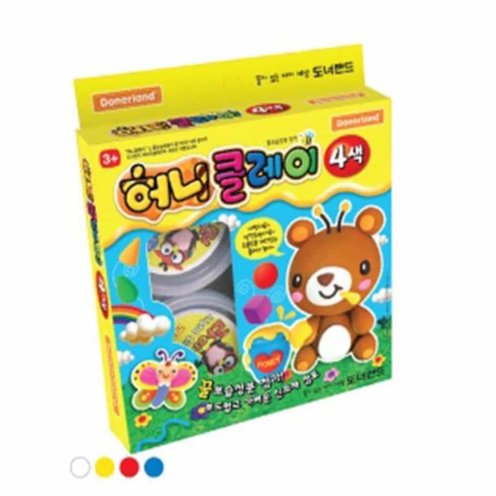 허니클레이 4색 아이클레이만들기 어린이미술수업