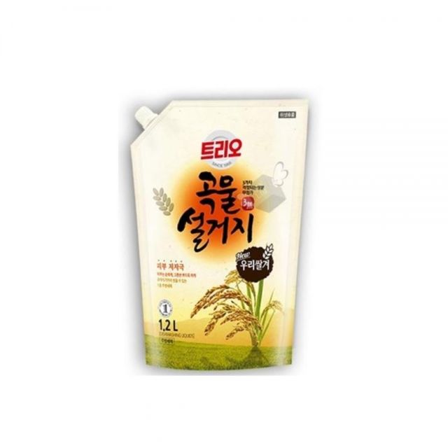 쌀겨 함유 주방세제 1200ml 액체주방세제 주방생필품