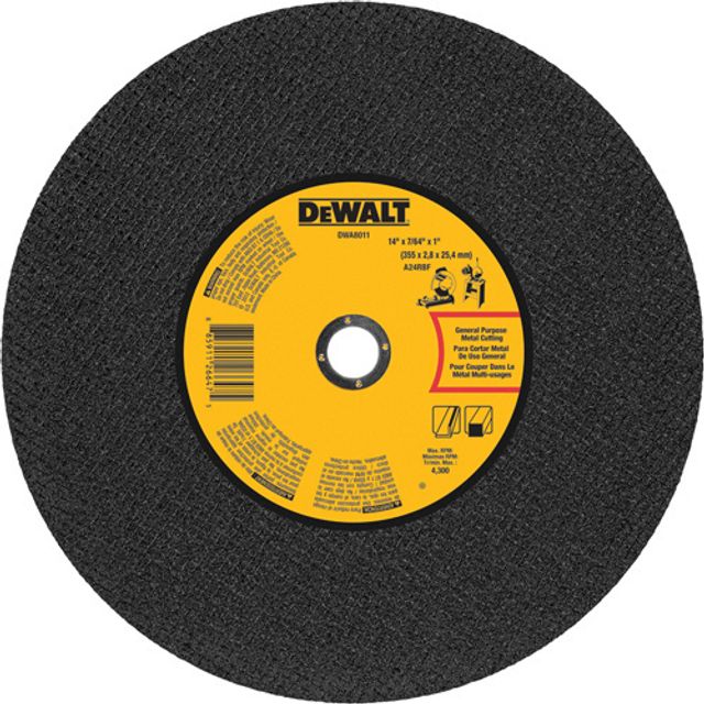 디월트AC 절단석 DWA8011R(355x3x25.4) DWA8011R(14