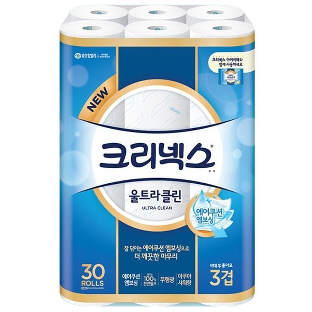 크리넥스 울트라클린 3겹화장지 30롤