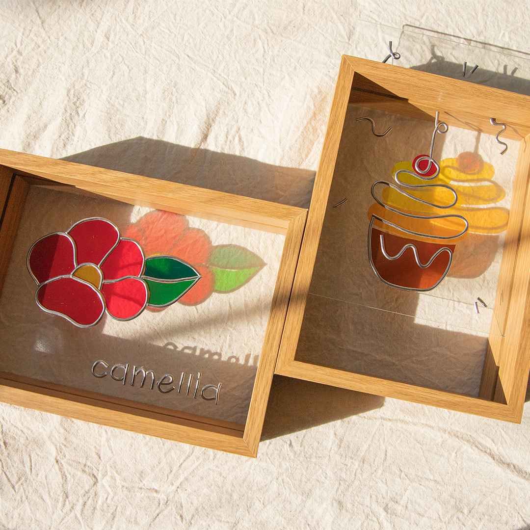 (솜씨키트) 색다른 유리공예 즐기기 글라스아트 드로잉 액자 만들기 DIY키트