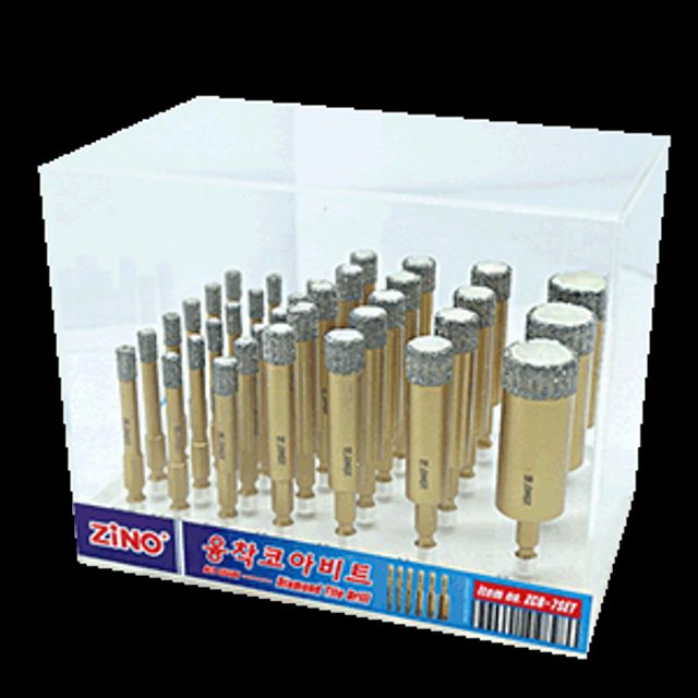 ZINO 융착코아비트세트(육각형)/진열대포함 ZCB-7SE