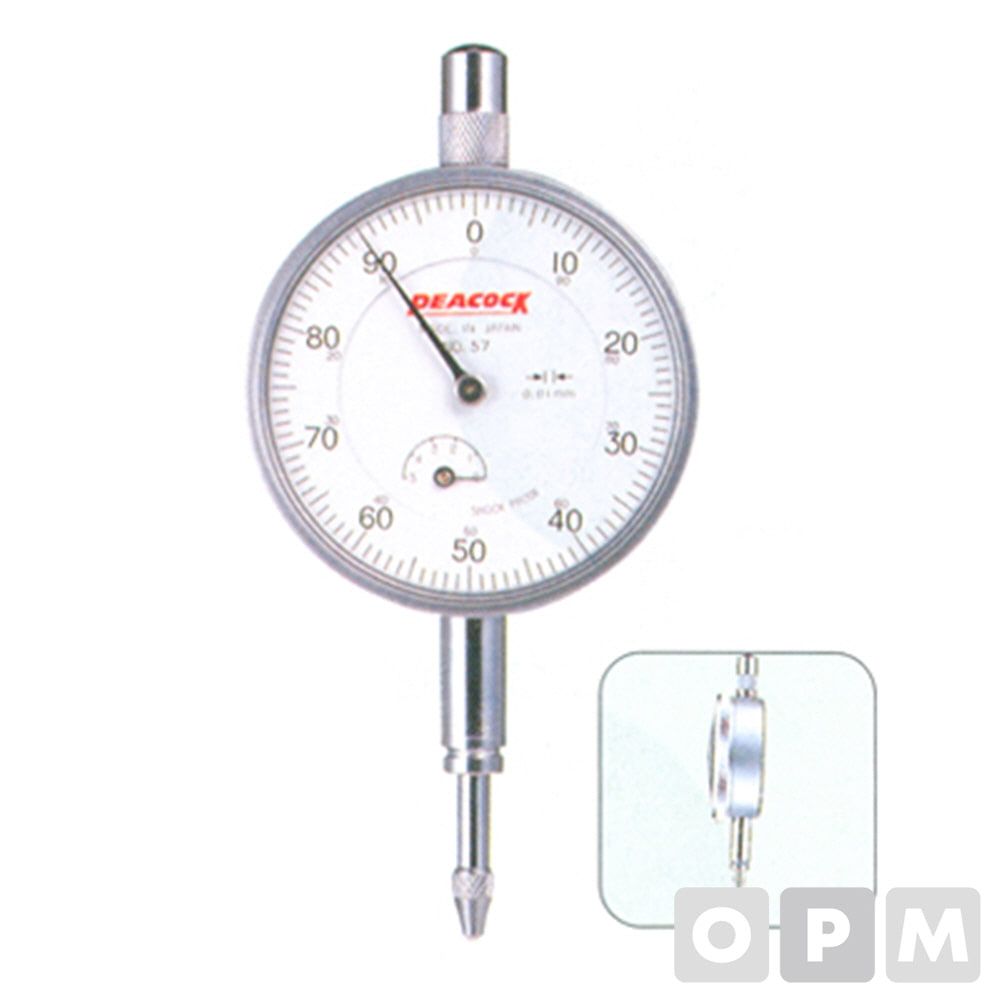 피코크 다이얼게이지 (플랫백형) 5mmx0.01 57-F 1EA
