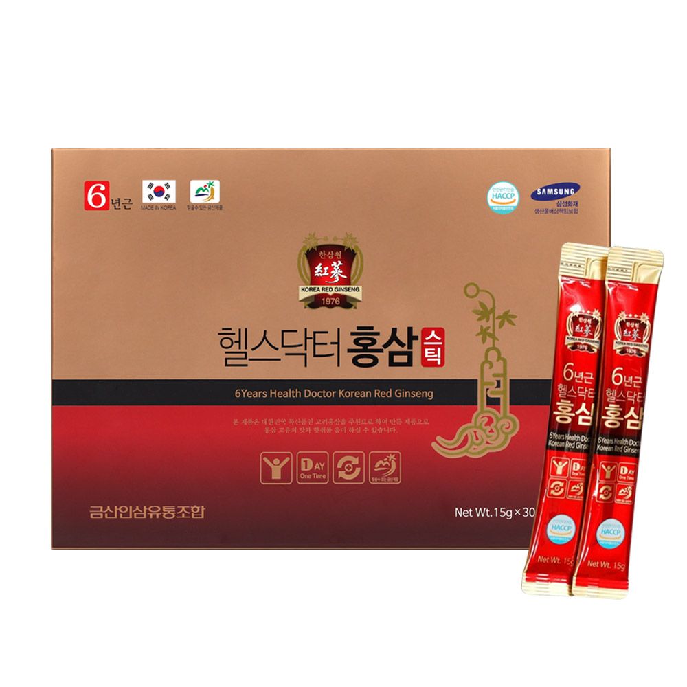 헬스닥터 6년근 홍삼 스틱 450g 15gx30포