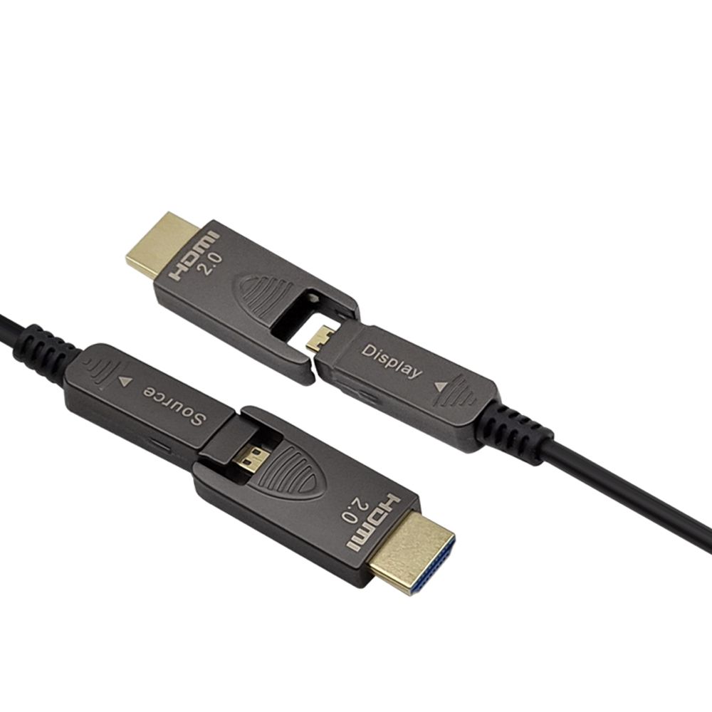 HDMI 2.0 광 AOC 배관용 분리형 케이블 50M