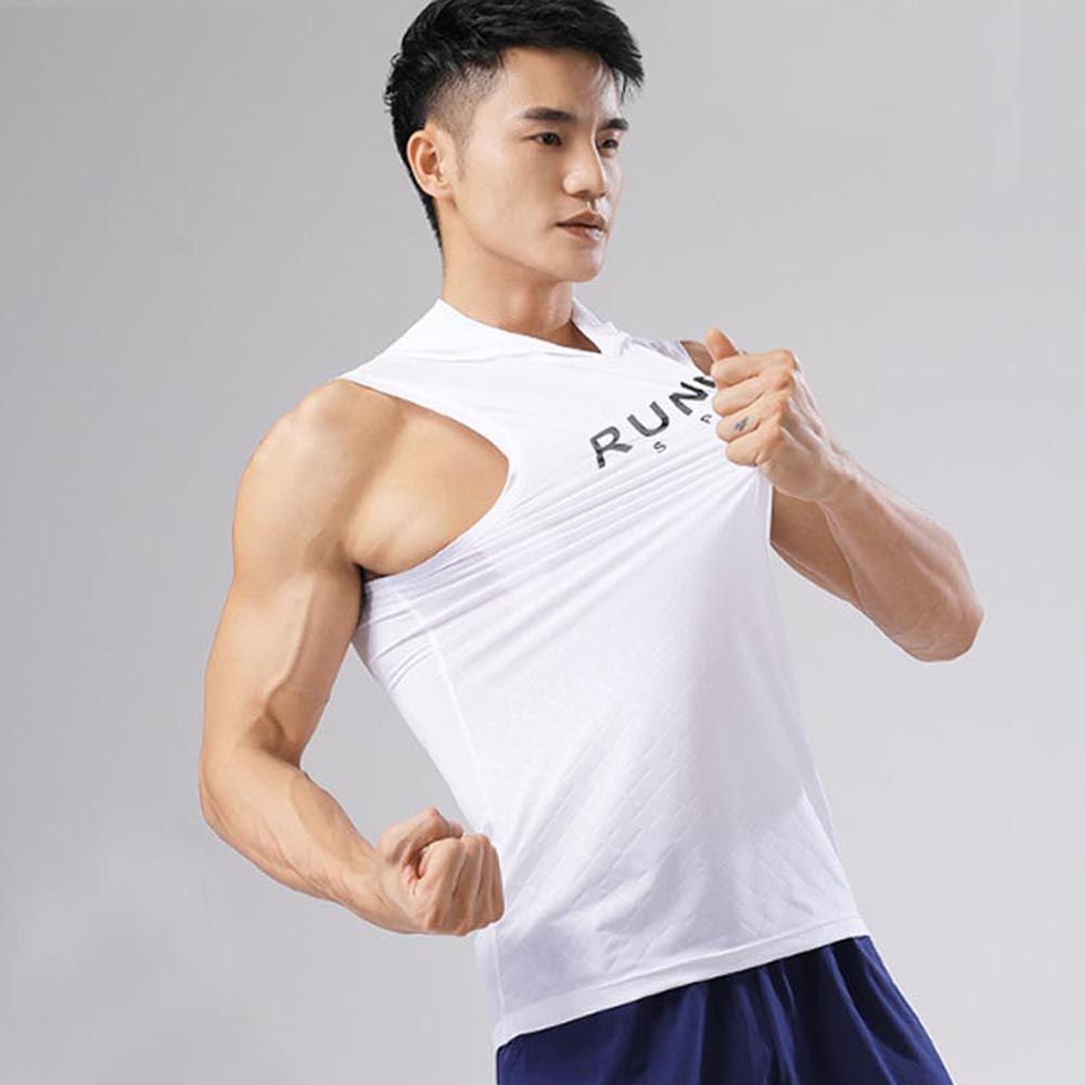 TC 쾌적한착용 빠른건조소재 남자 레터링 후드나시