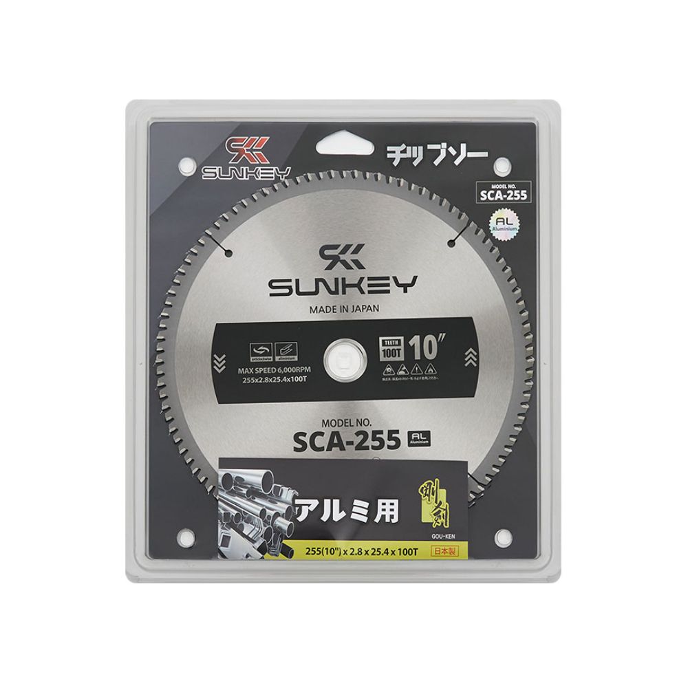 팁소 원형톱날 팁쏘 알루미늄 10in x2.8x25.4x100T