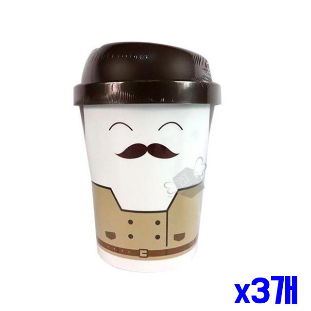 신사 커피컵 휴지통 x3개 다용도휴지통 쓰레기통 대