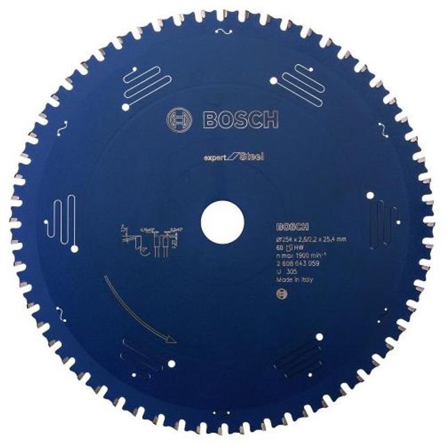 2608643059 보쉬 AC팁쏘(철재용) 1EA 254mm (10)x60