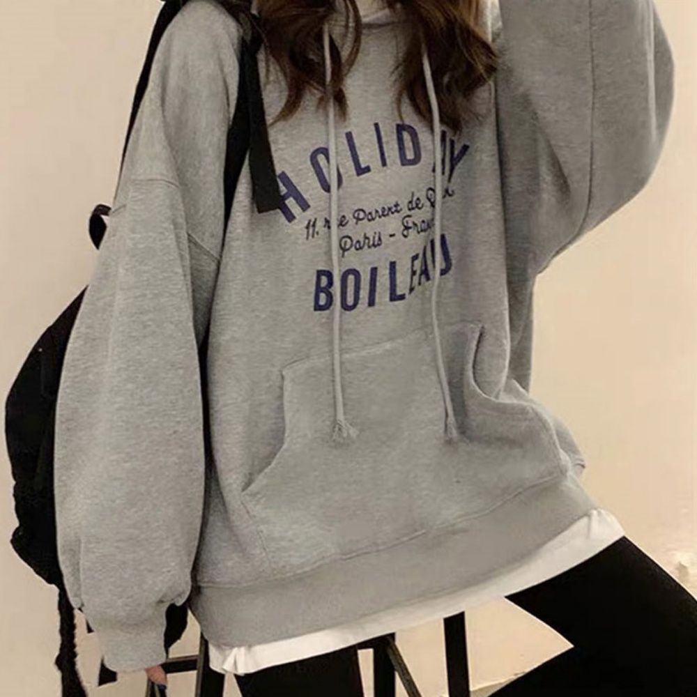 여성 후드티 모자티 코디 후드 티 상의 학생