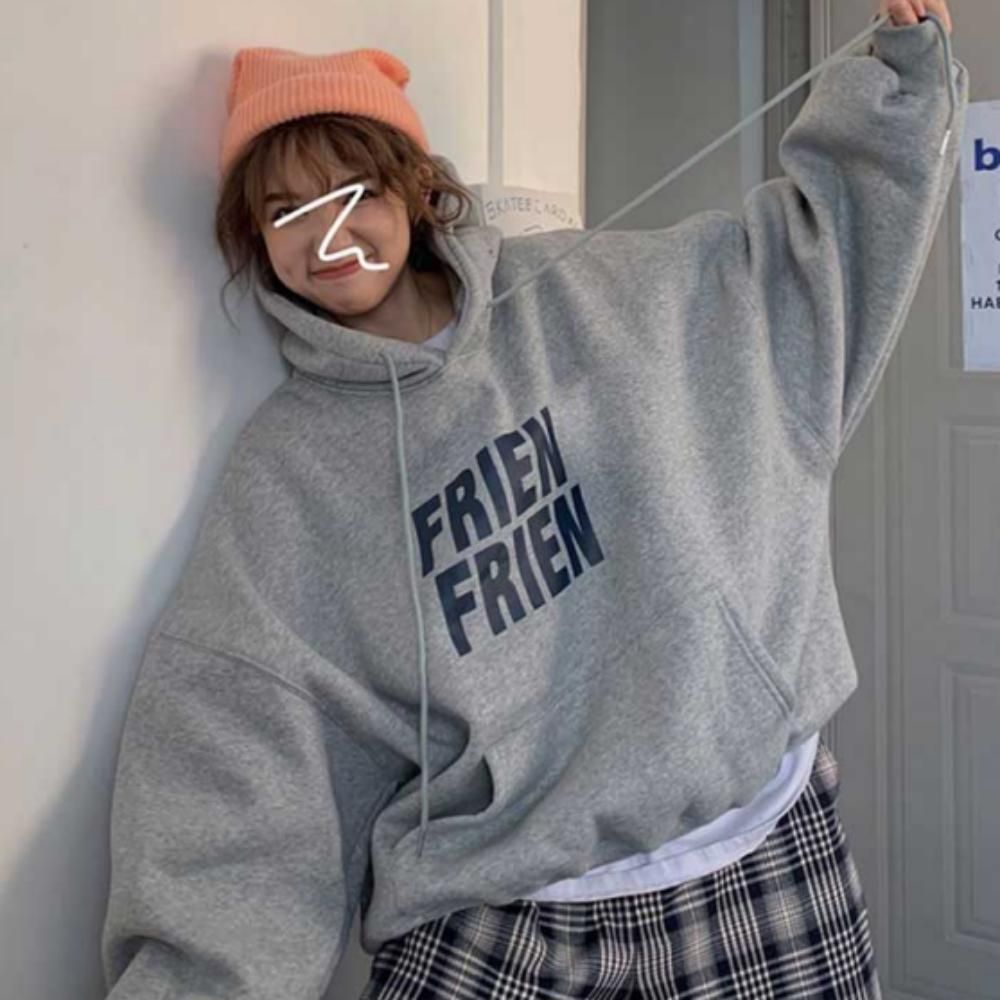 여성 기모 후드 맨투맨 빅사이즈 오버핏 남녀공용 티