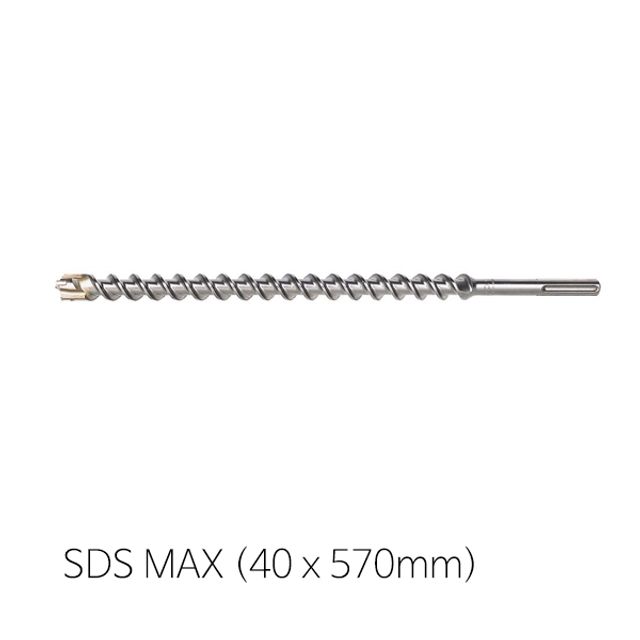4날 SDS MAX(40mm x 570mm)비트 텅스텐카바이드팁