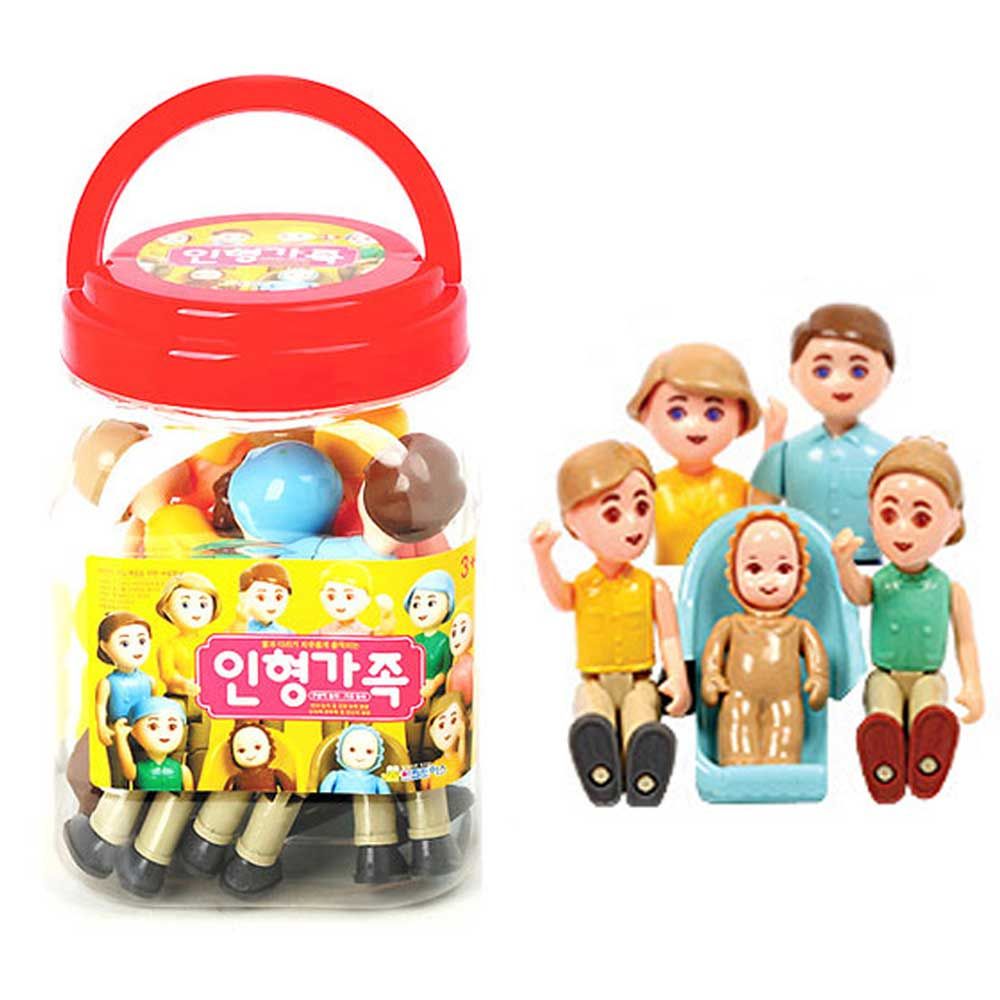 상황극 놀이 가족 역활 놀이 어린이 장난감 인형