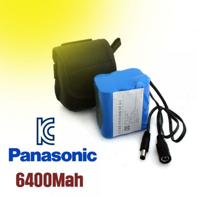PANASONIC 12V 18650배터리 6개 묶음 6400MAH 배터리