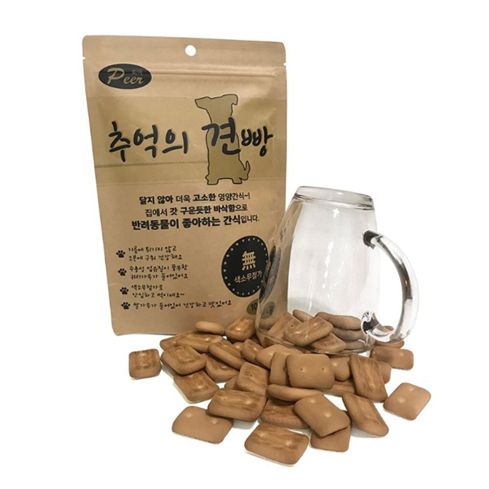 강아지 100g 추억의건빵 일상 10개 애견 비스킷 간식