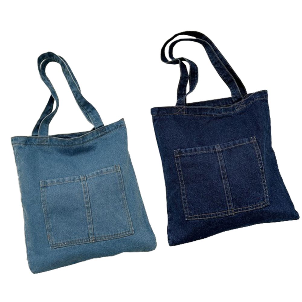 남녀공용 데님 숄더백 데일리 청에코백 가방