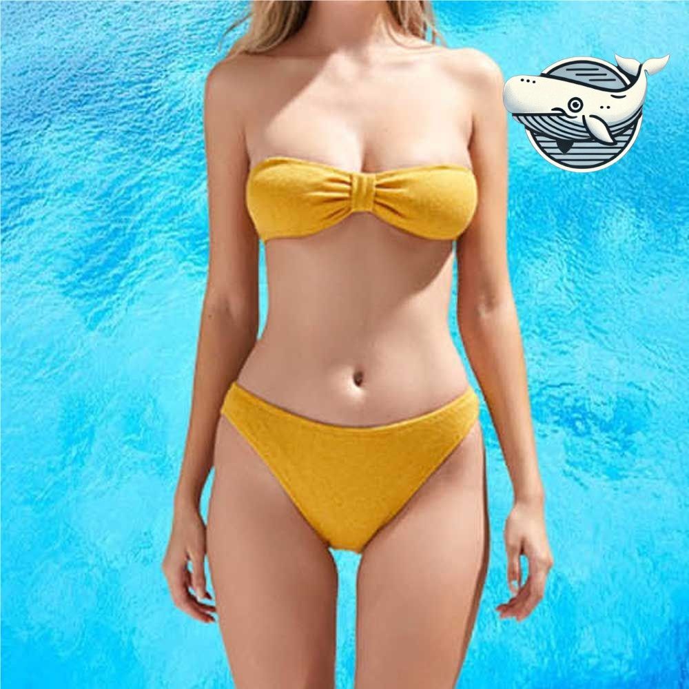 여름 비키니 원피스 수영복 튜브 비치웨어