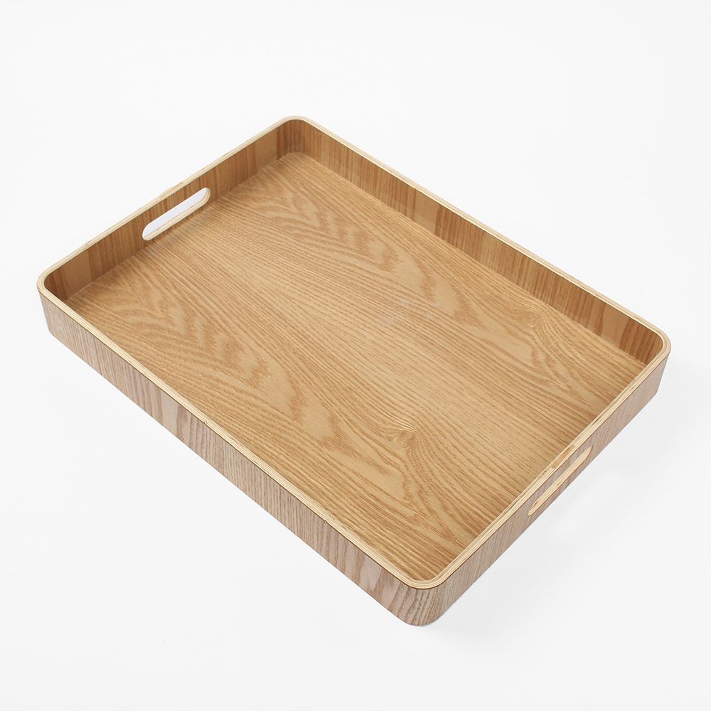 키친드 손잡이 사각 우드트레이(41x30cm) 혼밥 쟁반