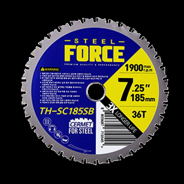 STEELFORCE 팁쇼 TH-SC185SB(금속용) 7인 치(185)x22