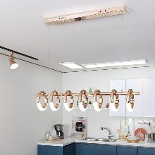 LED 팬던트 조명 커프 W495-7 55W 주백색 4.0K 비츠