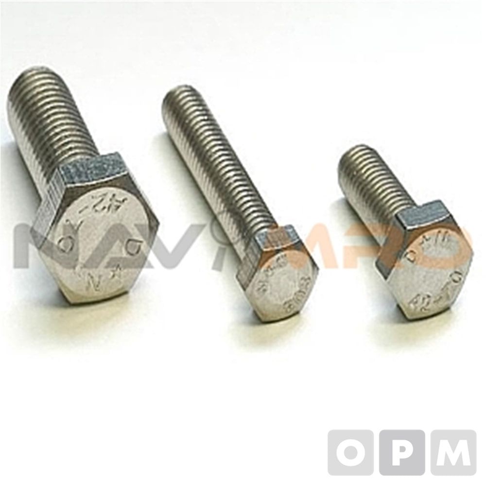 스텐 육각볼트 SUS304 M8 1PK(20EA) PITCH1.25 길이