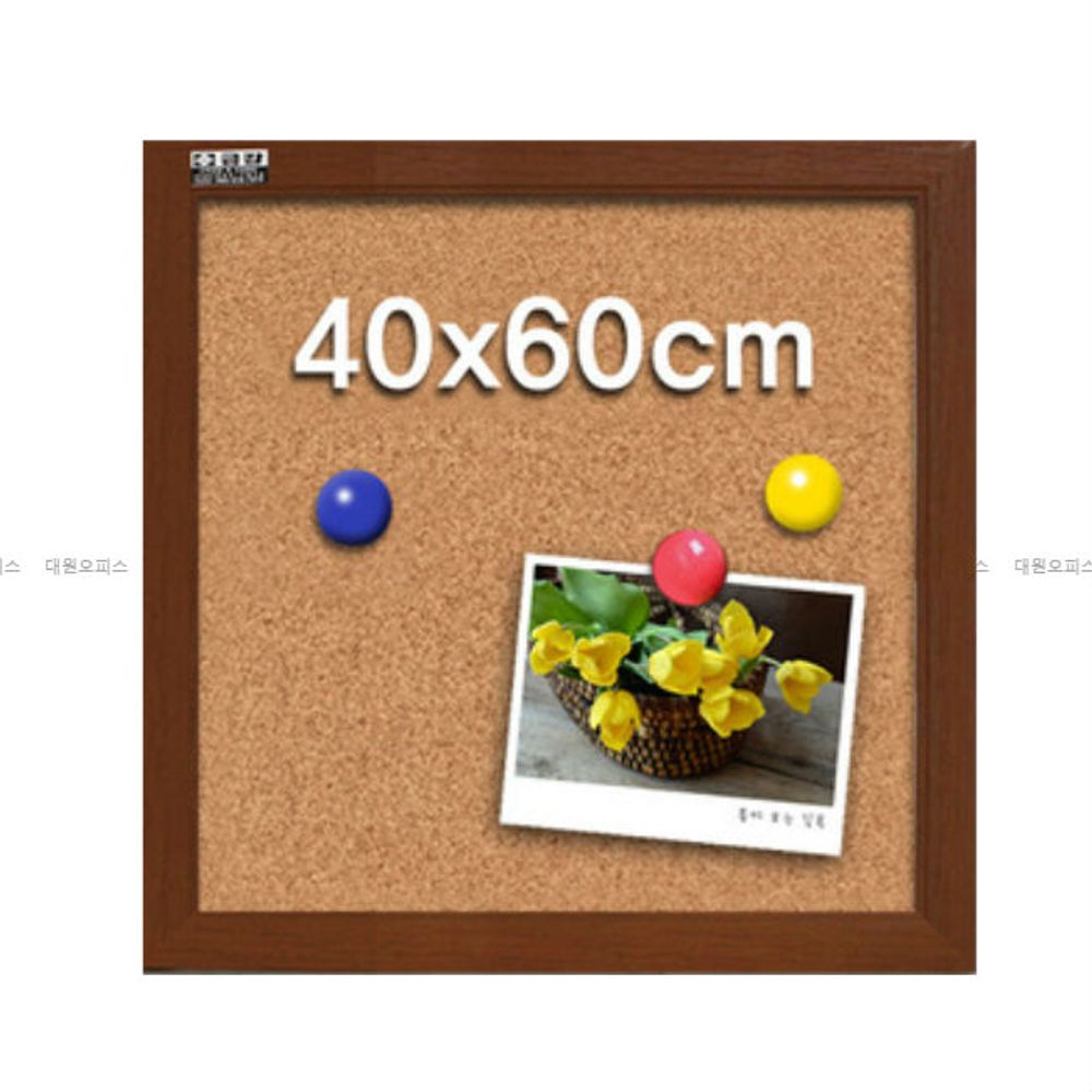 자석 콜크게시판 40x60cm 코르크 게시판