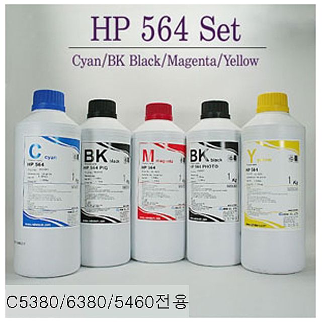 NDM잉크 HP564 C5380 6380 5460 전용잉크 1Kg