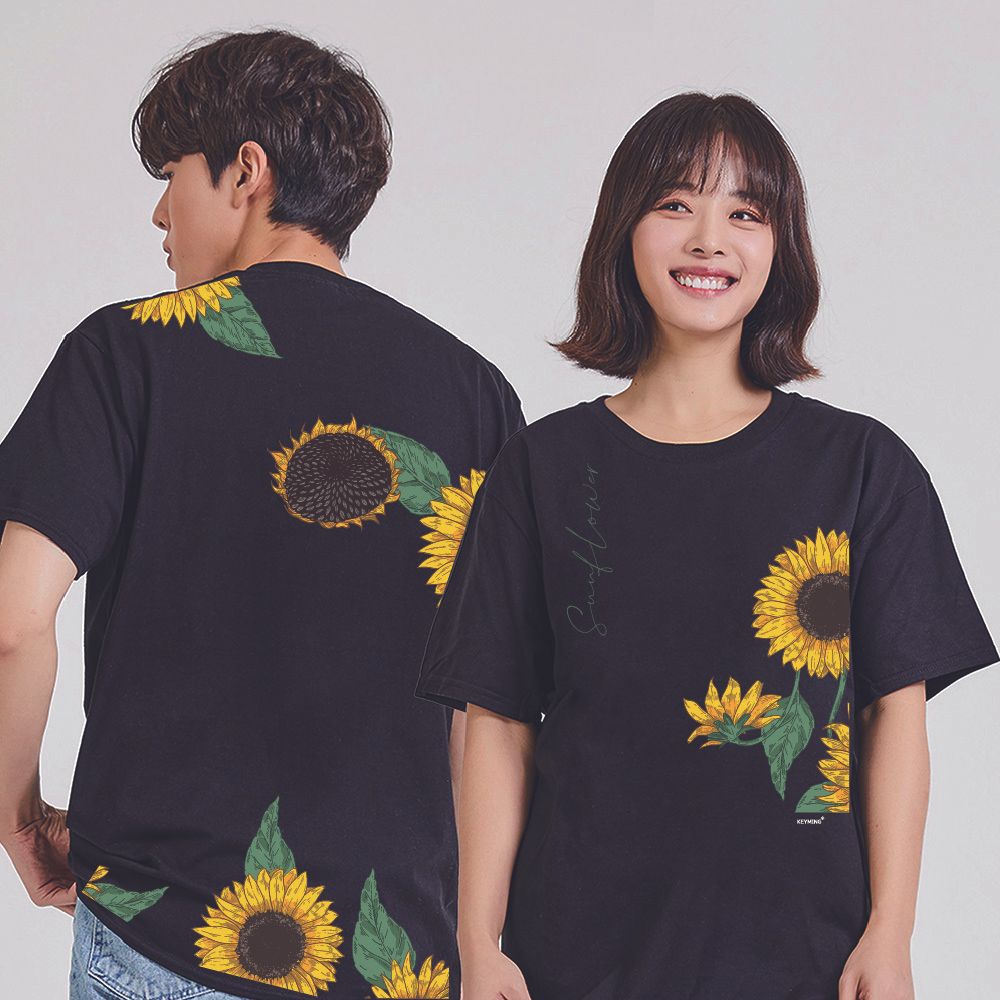 키밍 해바라기 sunflower 여성데일리반팔티