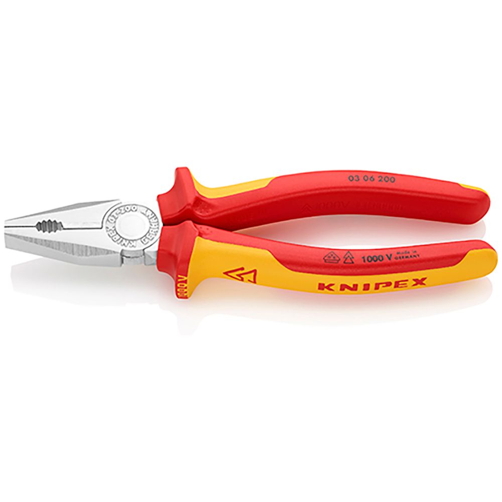 KNIPEX 크니펙스 절연 펜치 200mm (03 06 200 SB)
