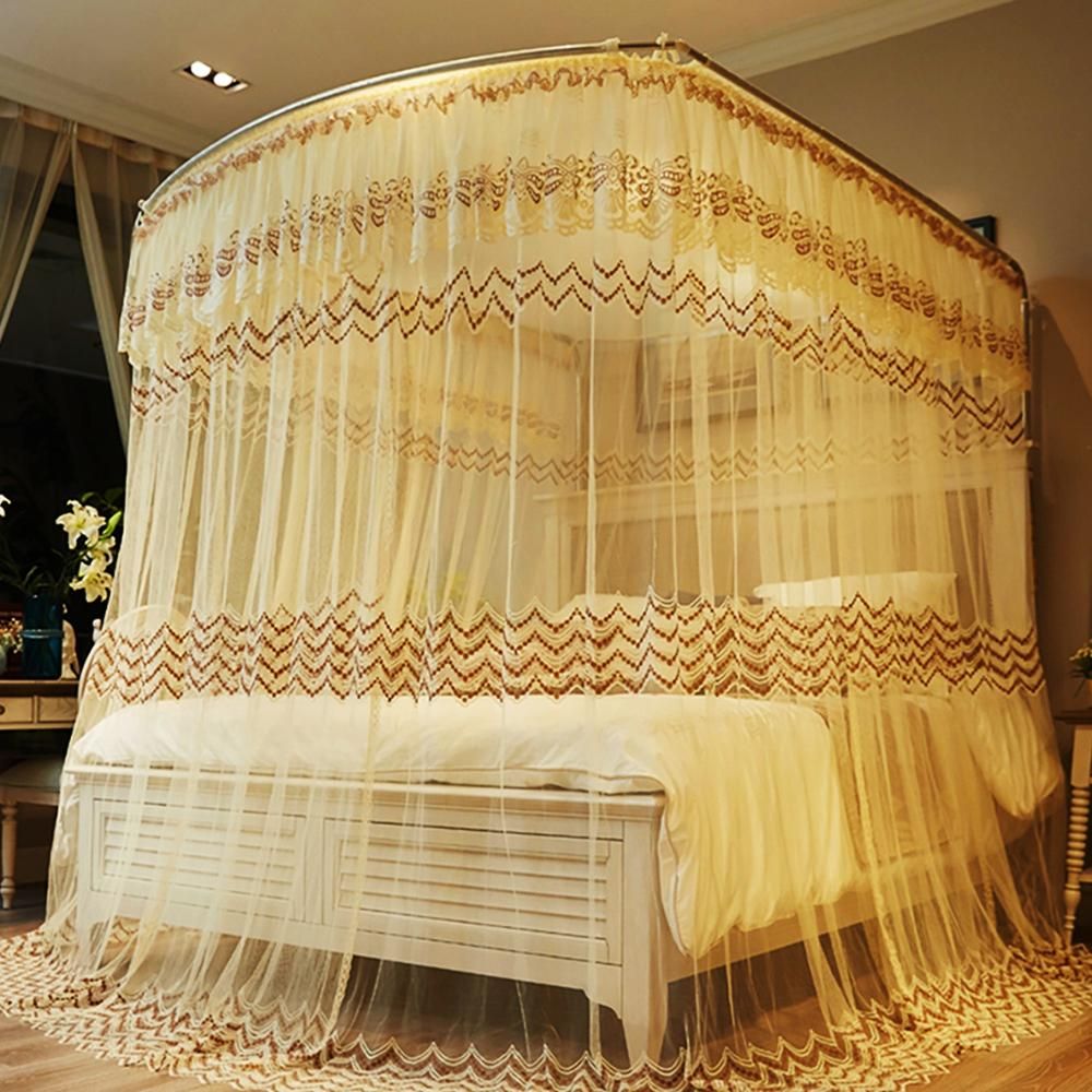캐노피 침대 모기장 150x200cm 간편설치 인테리어