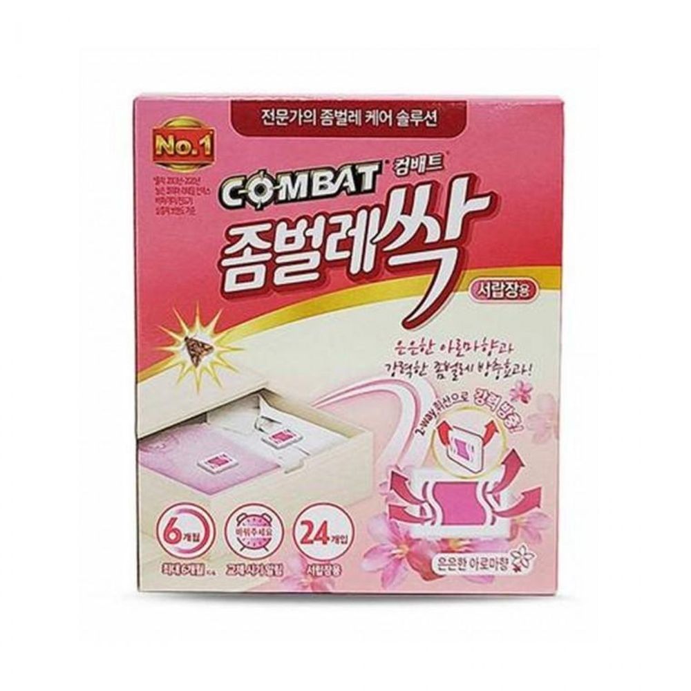 컴배트 좀벌레싹 서랍용 24개입 아로마향 방충효과