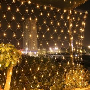 아이티알,NU 200구 투명선 LED 그물네트 지니전구점멸 웜색전구