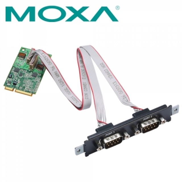 MOXA CP-102N-T Mini PCI Express 2포트 RS232 시리