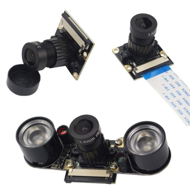 5MP 적외선 야간용 카메라 모듈 2라이트 라즈베리파이
