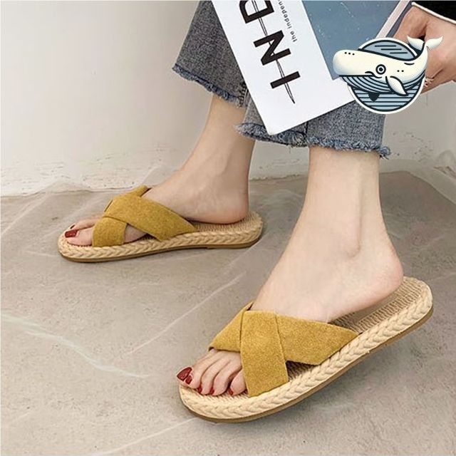여름 필수 여성 슬리퍼 일상 편안한 끈 샌들