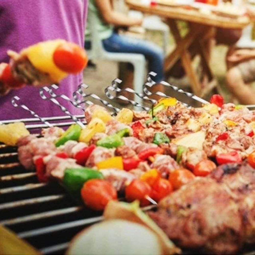 그릴 큐 꼬치 10p세트 캠핑꼬치 스텐