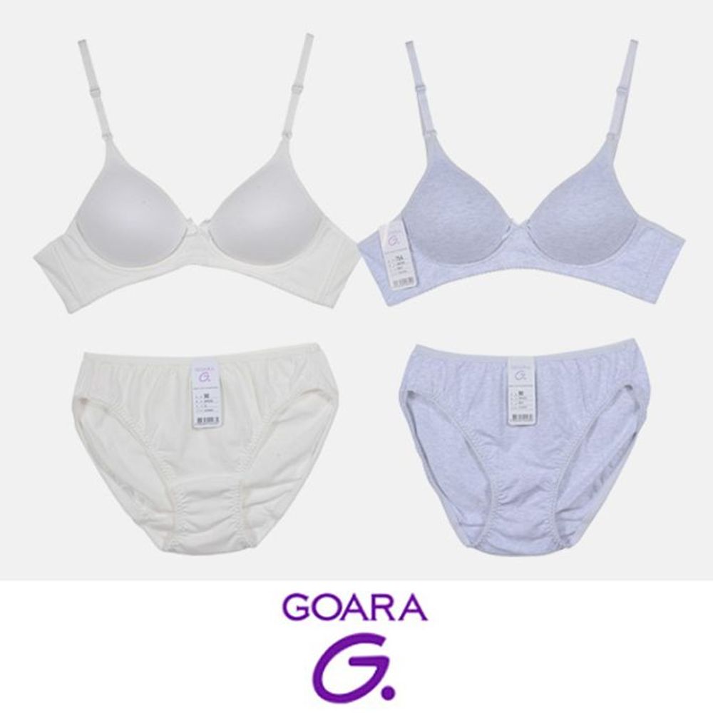 GWM 노와이어 풀컵 브라팬티 HY 세트 여