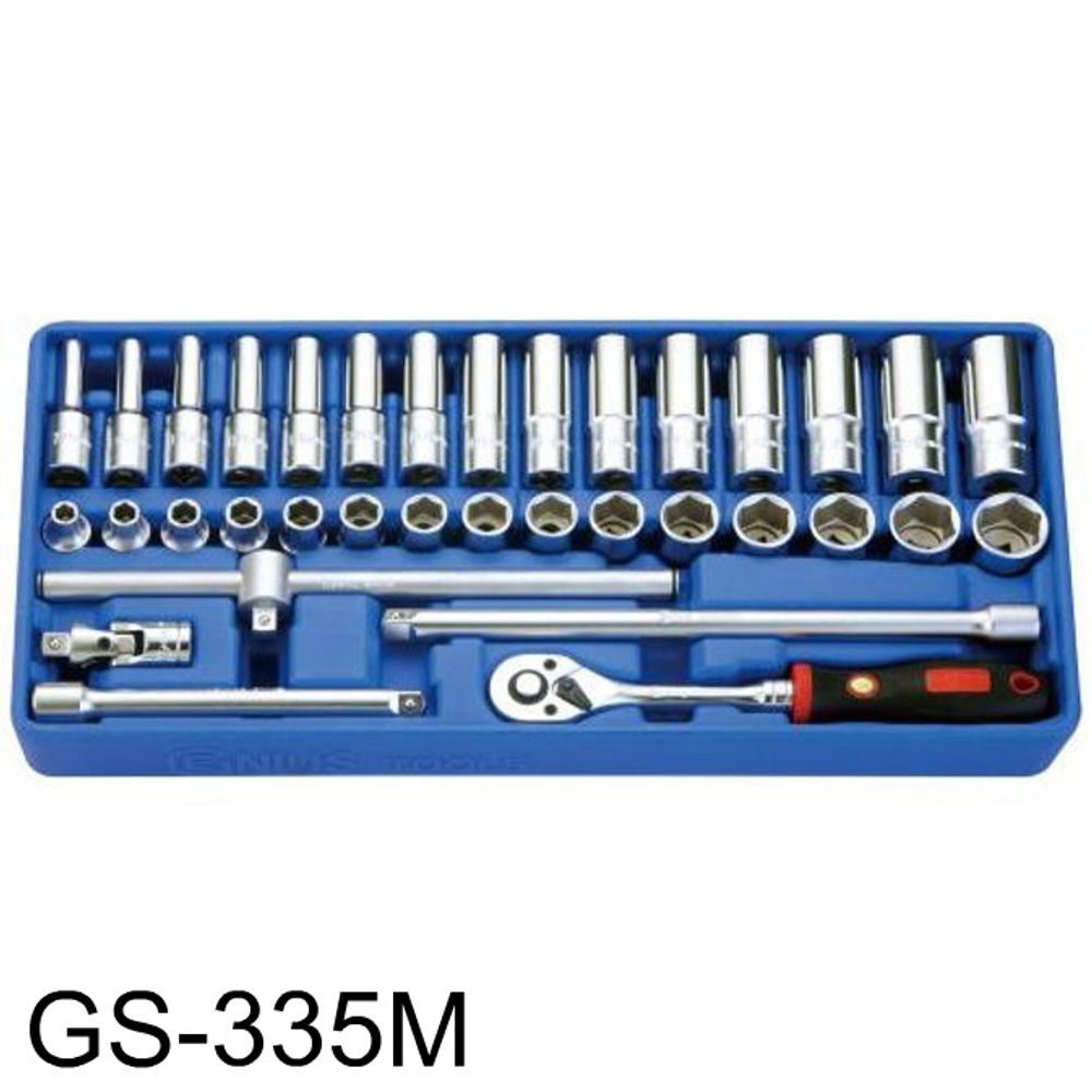 지니어스 핸드소켓세트 GS-335M(3 8lnchx7-22)35P
