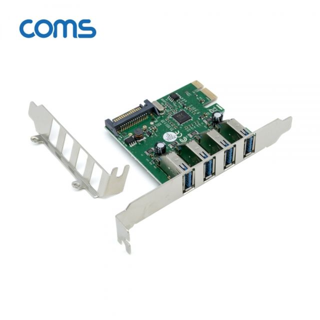 Coms PCI-E to USB 3.0 4Port 카드 SATA 전원연결