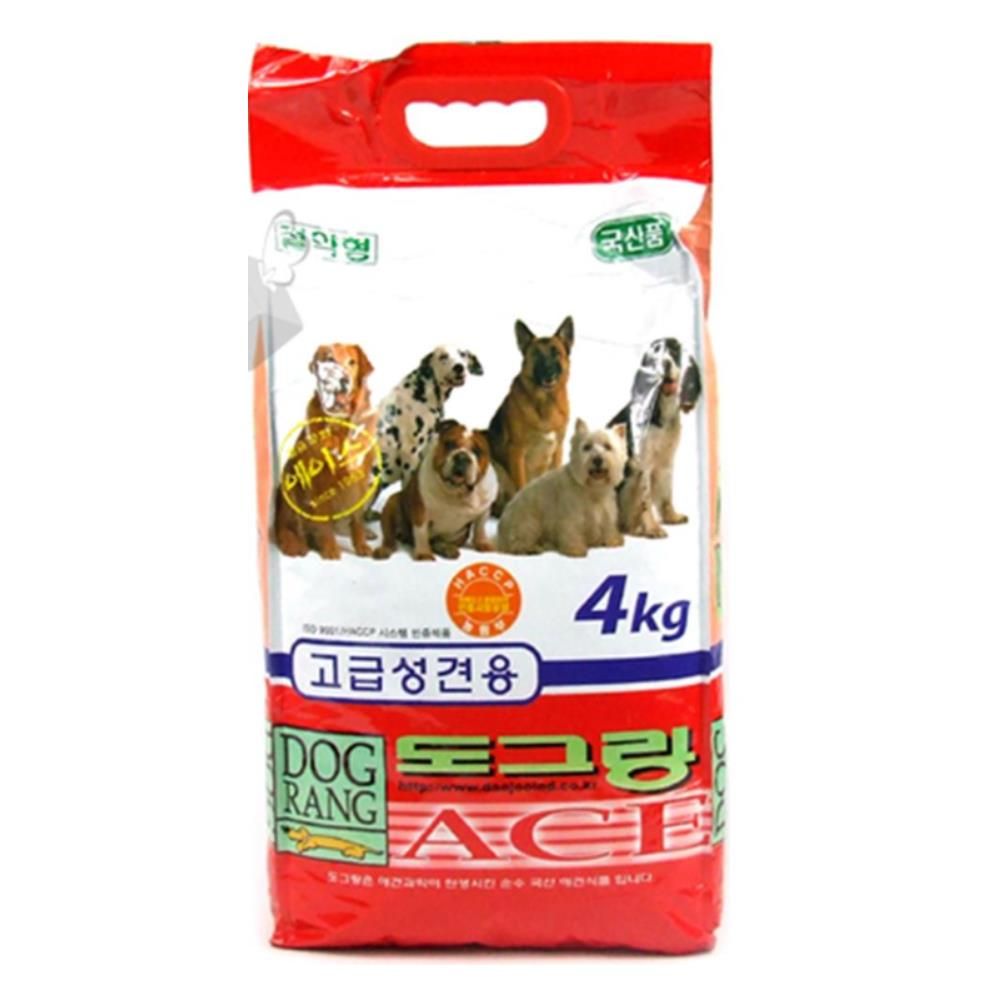 애견사료 성견용 사료 4KG 강아지사료 리필 고급