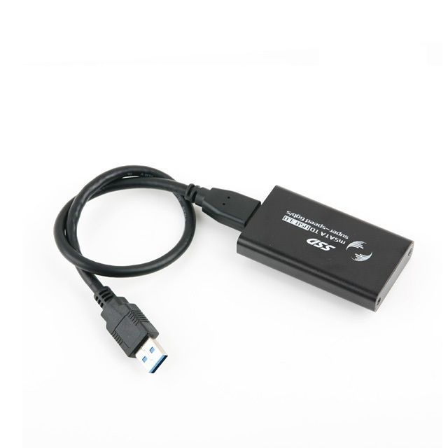 USB 3.0 외장 케이스 mSATA 50mm Black
