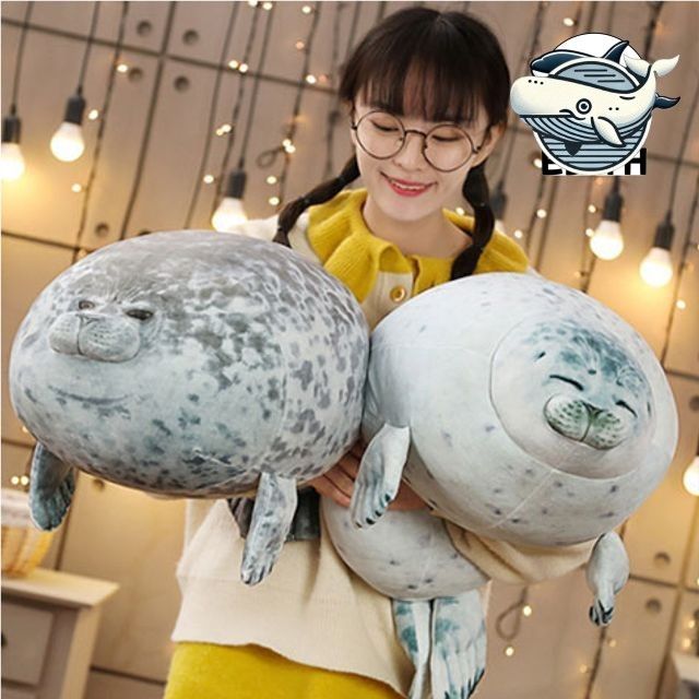 대형 물개 쿠션 인형 바다표범 모찌 스타일