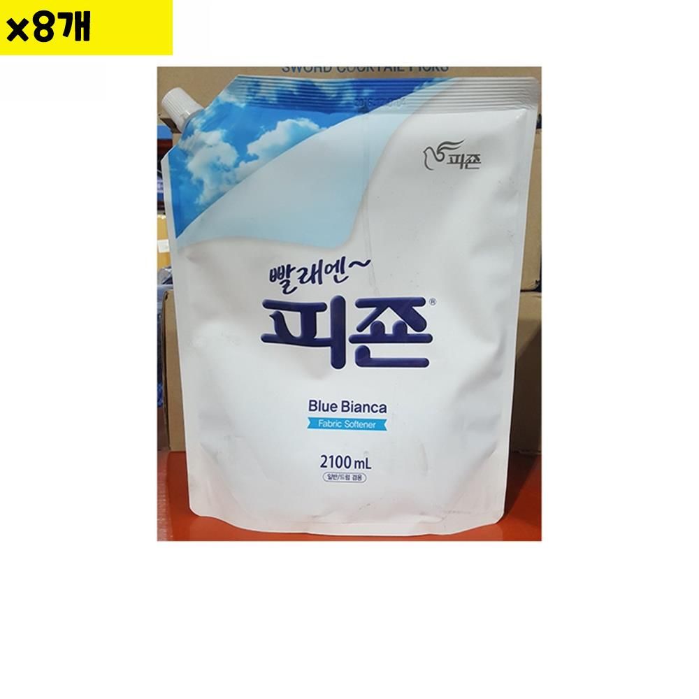 섬유유연제 피죤 블루비앙카 2L x8개 식자재 용품