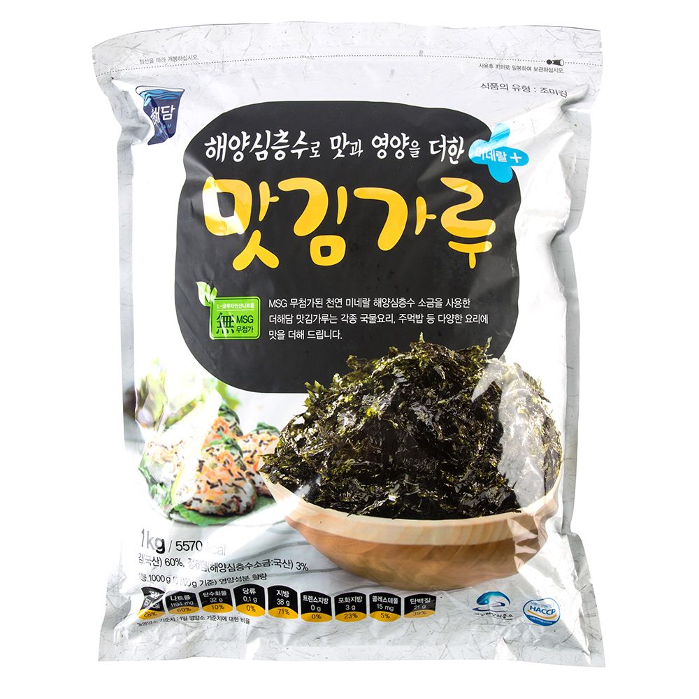 빼어날수 지주식 재래김가루 1000 HACCP