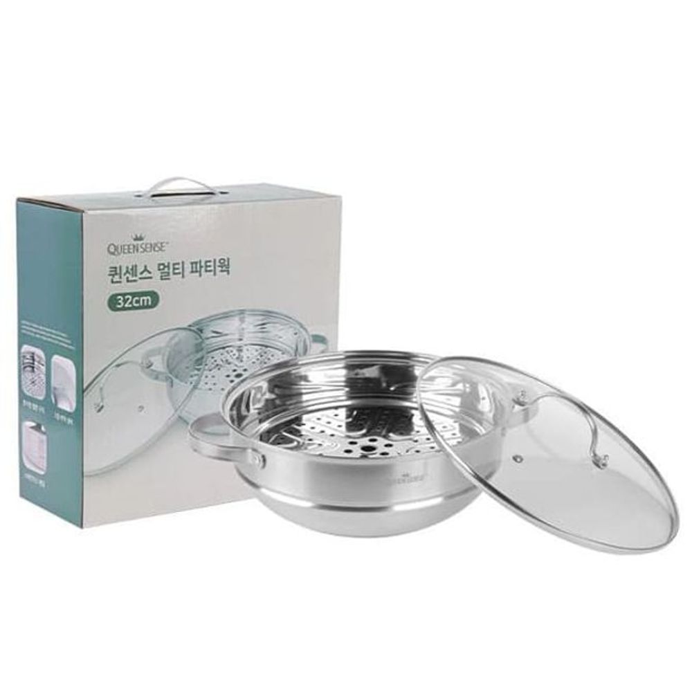 퀸센스 찜기 찜냄비 인덕션 찜통 찜솥 냄비 1단 32cm
