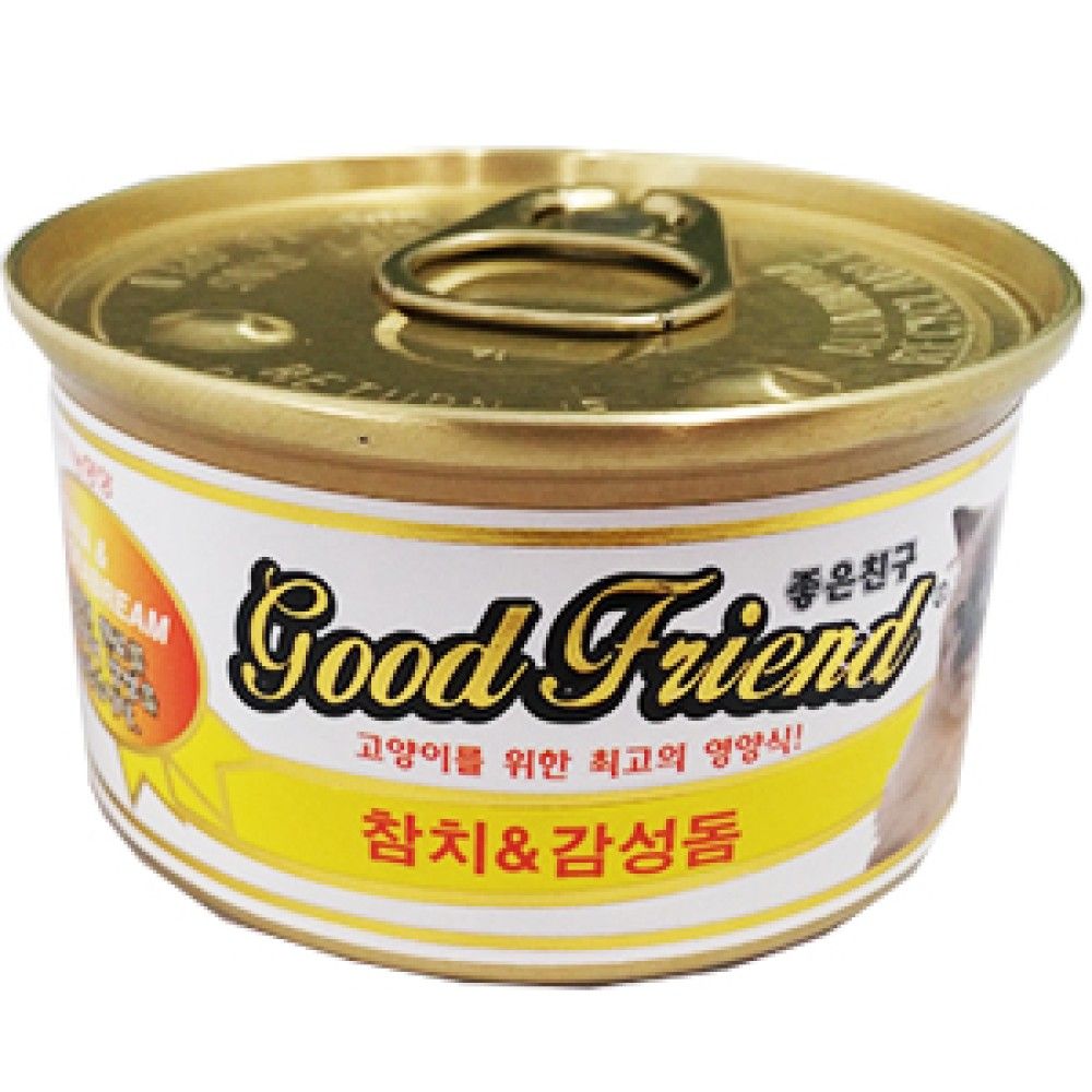 굿프랜드 고양이캔 참치와 감성돔 85g 박스/24개입