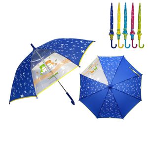 아이티알,NE 알록달록 무지개 컬러 귀여운 캐릭터 유아동 1단 우산