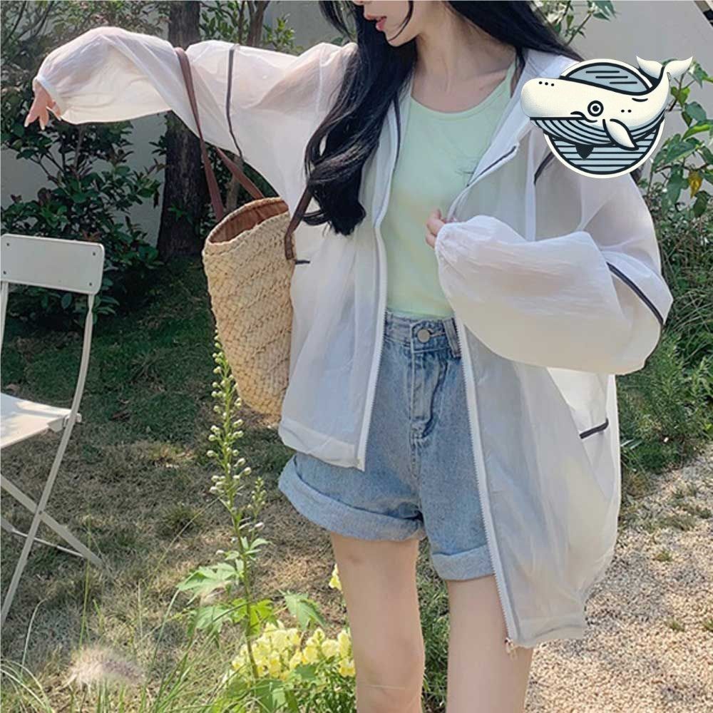 가볍고 통기성 좋은 여름 스포티 후드 바람막이