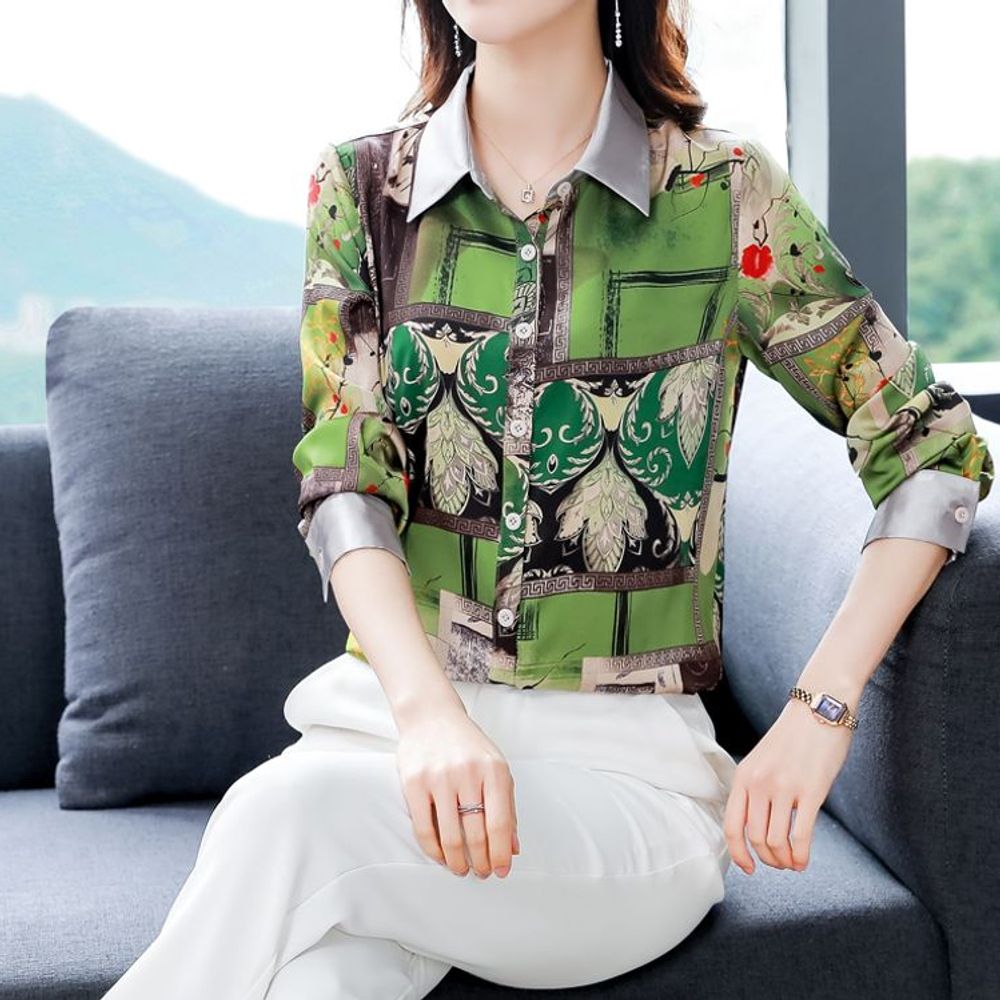 블라우스코디 펄 모임룩 카라 셔츠코디 소매 블