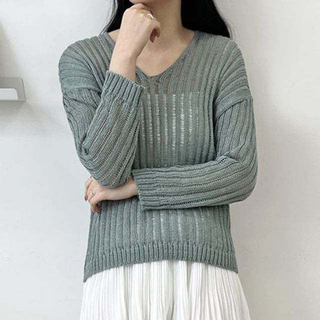 오노마 긴팔 얇은 가을 티 몽 예쁜 기타 레이